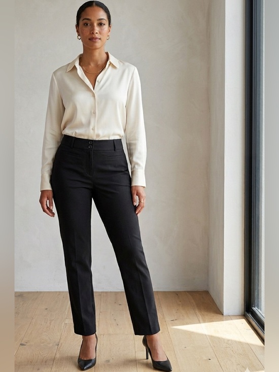 Charter Club Pants - Charter Club NWT Lexington Straight-Leg Pants 12 Petite Black